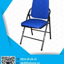 Ghế gấp khung sắt sơn tĩnh điện lưng lớn
