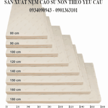 Sản Xuất Nệm (Đệm) Cao Su Non Theo Yêu Cầu